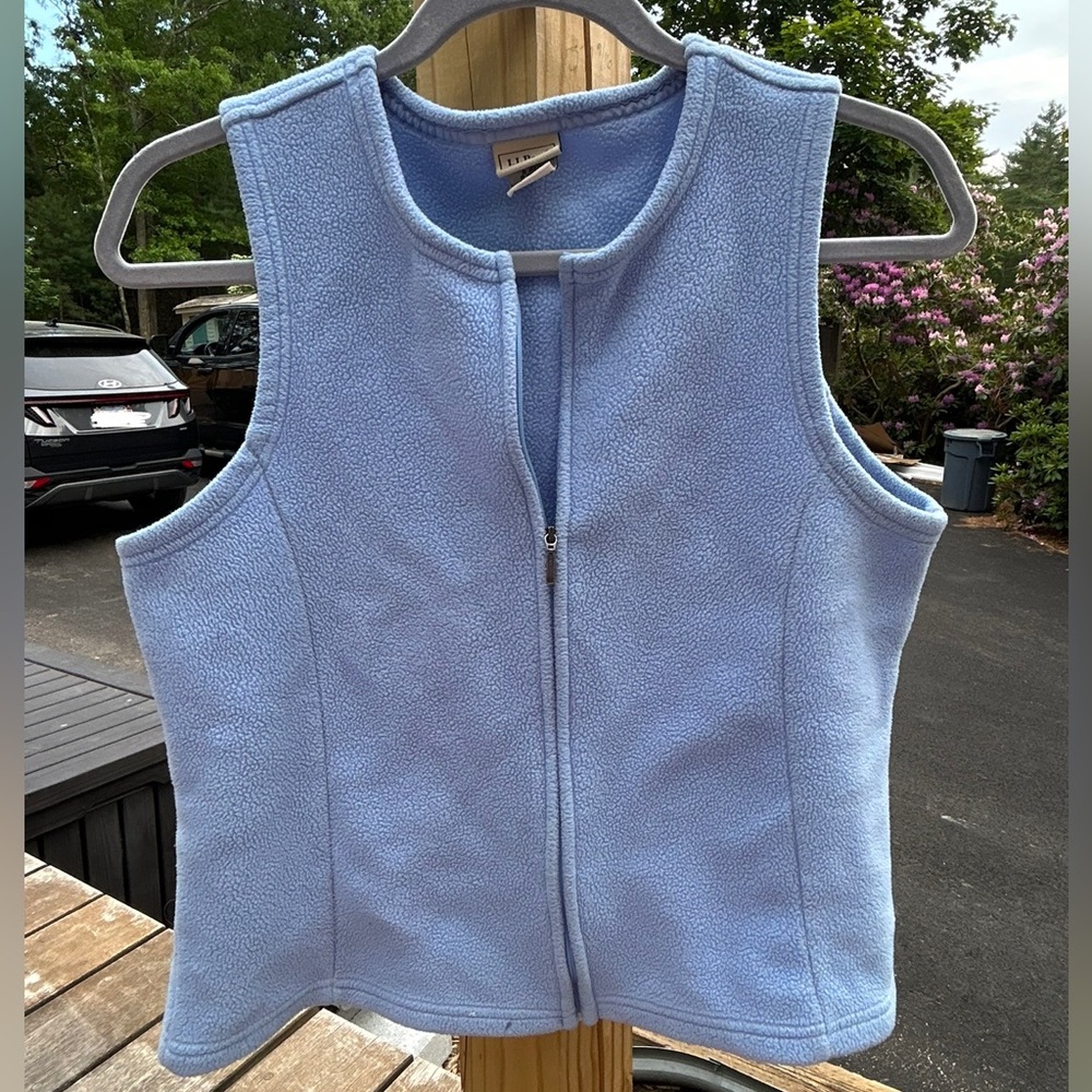 L.L Bean Fuzzy Casual Vest